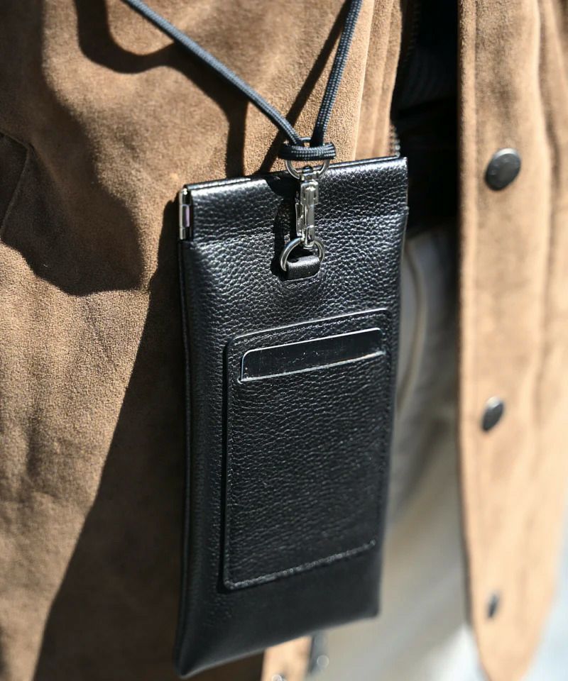 EARLE Etc レザーポーチ ER5540 ネックポーチ 眼鏡ポーチ