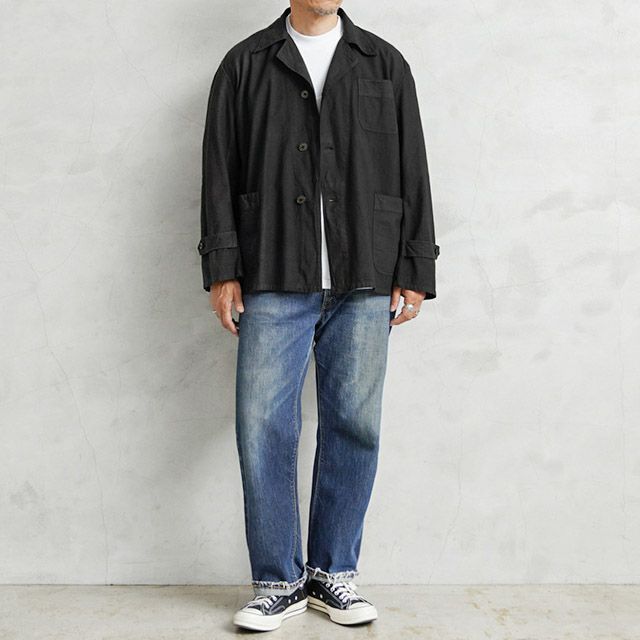 MILITARY【DEAD STOCK】[黒染め]ルーマニア軍 ホスピタルジャケット