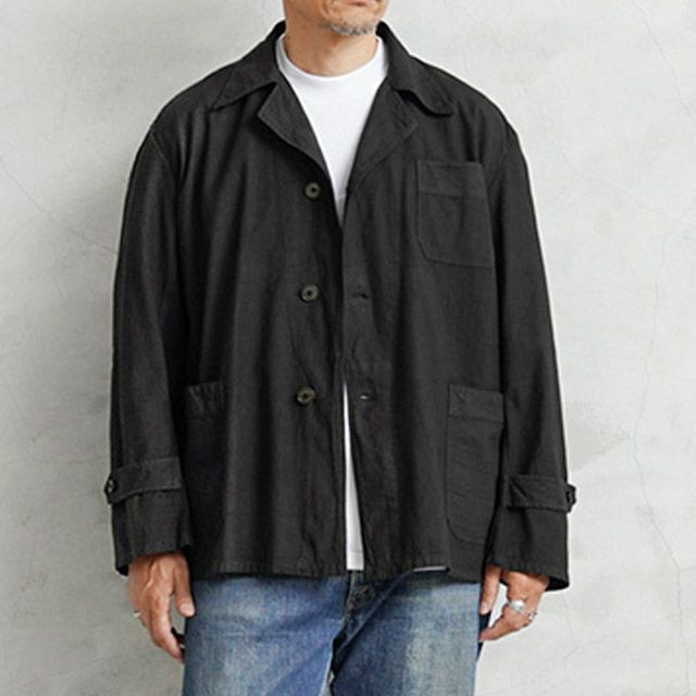 MILITARY【DEAD STOCK】[黒染め]ルーマニア軍 ホスピタルジャケット