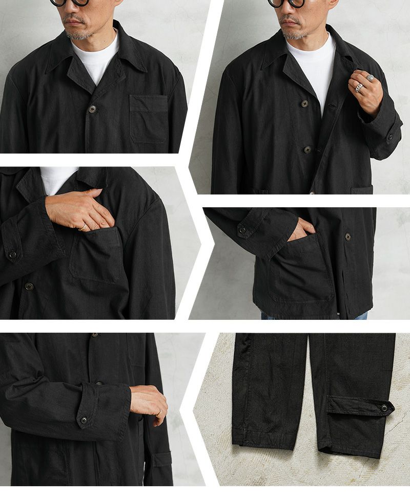 MILITARY【DEAD STOCK】[黒染め]ルーマニア軍 ホスピタルジャケット