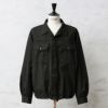 MILITARY【DEAD STOCK】[黒染め]チェコ軍 フライフロント ワークシャツジャケット