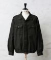 MILITARY【DEAD STOCK】[黒染め]チェコ軍 フライフロント ワークシャツジャケット