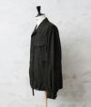 MILITARY【DEAD STOCK】[黒染め]チェコ軍 フライフロント ワークシャツジャケット
