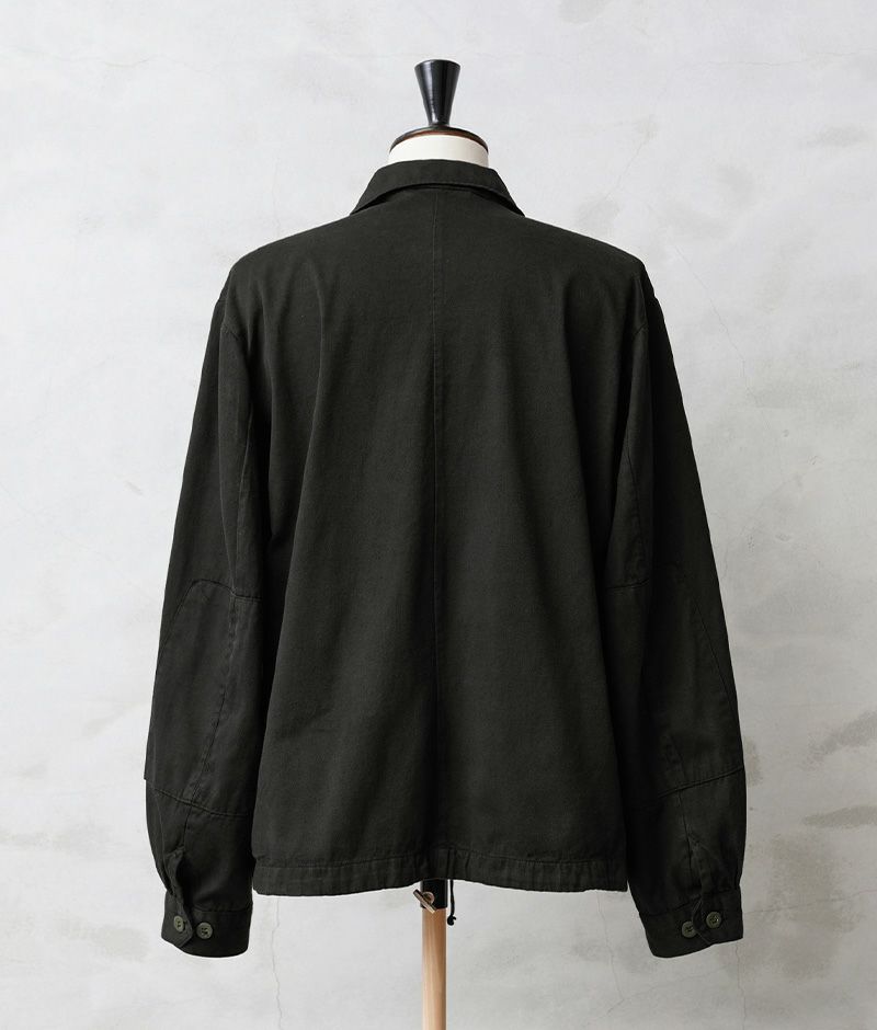 MILITARY【DEAD STOCK】[黒染め]チェコ軍 フライフロント ワークシャツジャケット