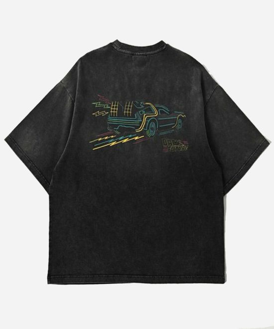 ATELANE バック・トゥ・ザ・フューチャー GREAT SCOOT! エイジング加工Tシャツ 40周年