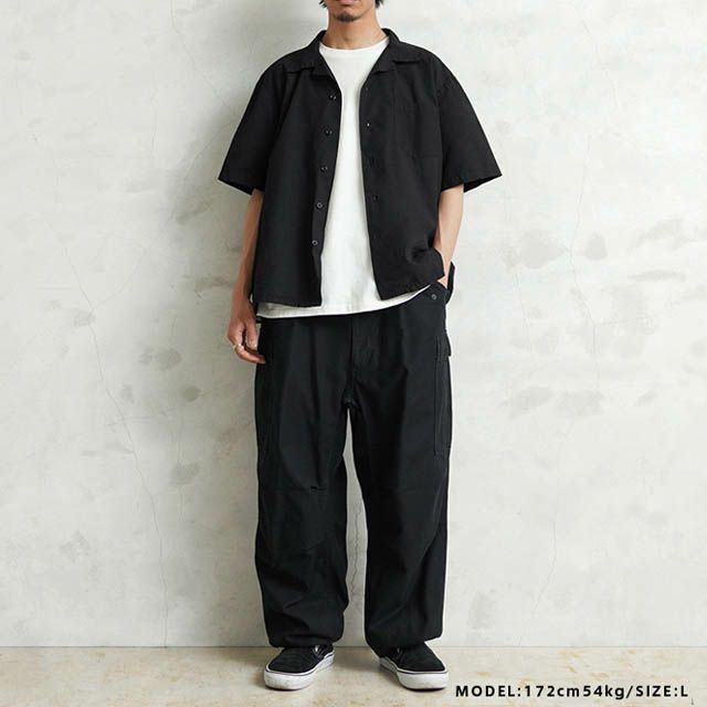 MILITARY【DEAD STOCK】[黒染め]アメリカ軍 GENERAL PURPOSE SMOCK ショートスリーブ シャツ