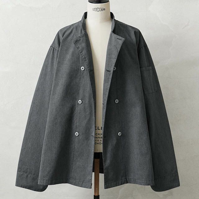 MILITARY【DEAD STOCK】[グレー染め]米軍 フードハンドラー スモックジャケット