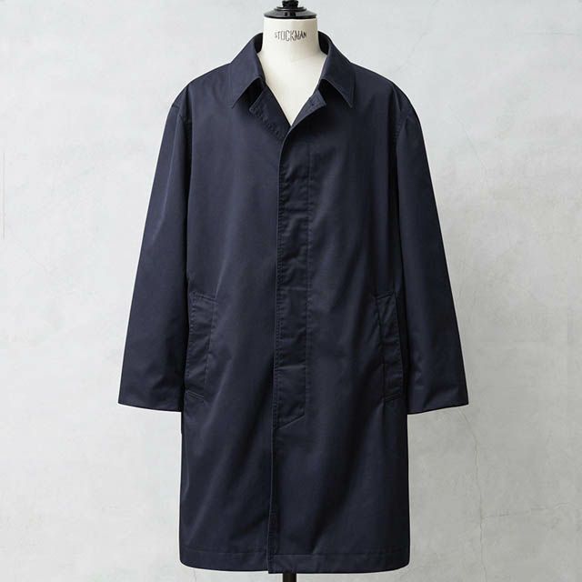 MILITARY【DEAD STOCK】フランス軍 リメイク ステンカラーコート ネイビー 紺