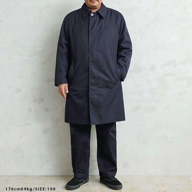 MILITARY【DEAD STOCK】フランス軍 リメイク ステンカラーコート ネイビー 紺