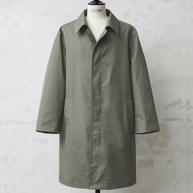 フランス軍 リメイク ステンカラーコート カーキ オリーブ