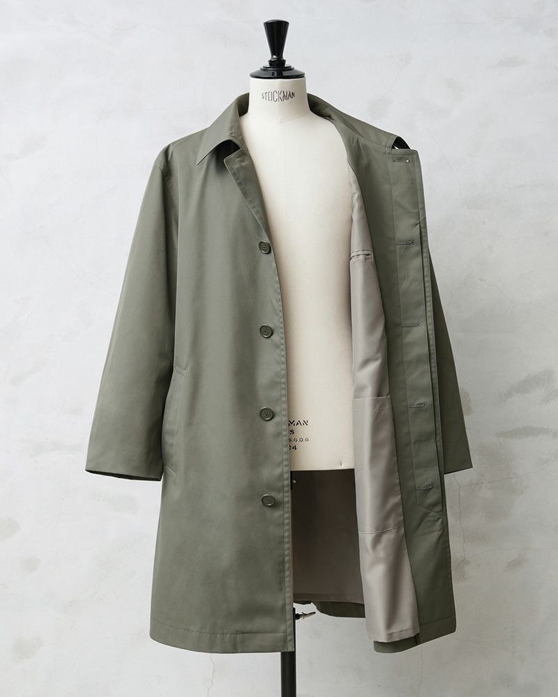 フランス軍 リメイク ステンカラーコート カーキ オリーブ