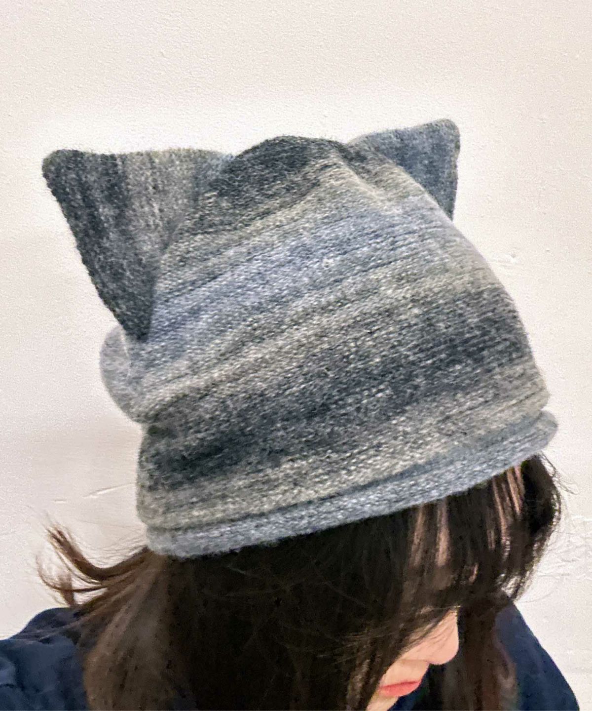 Dodge 猫耳グラデロールワッチキャップ DD-562