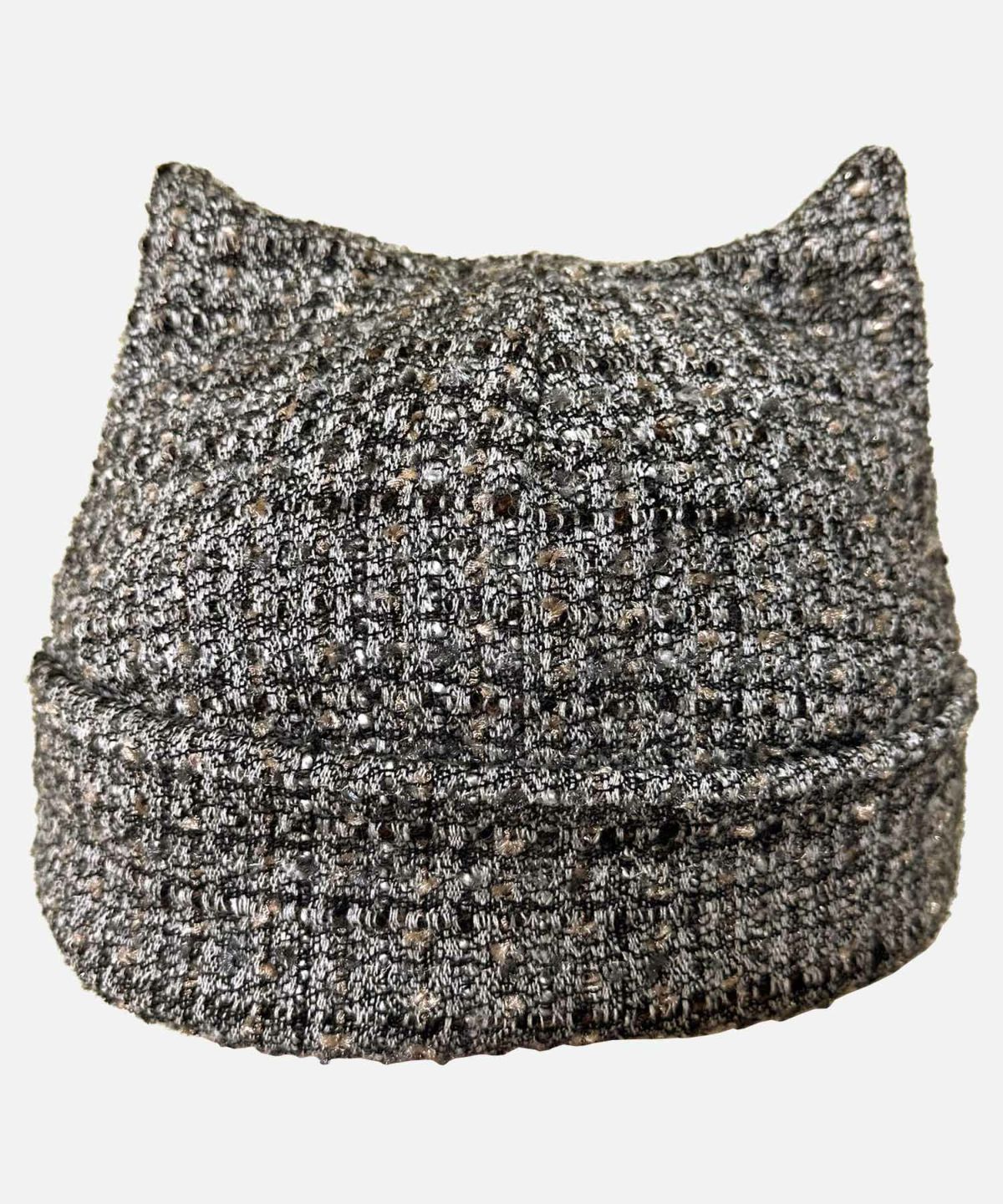 Dodge ラメツイード猫耳ニットキャップ DD-568