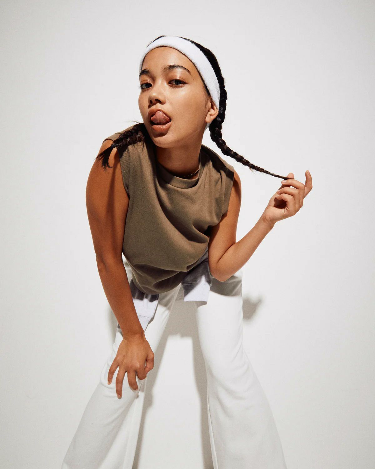 OAT ゴート ノースリーブコンパクトTシャツ 6011 ウイメンズ