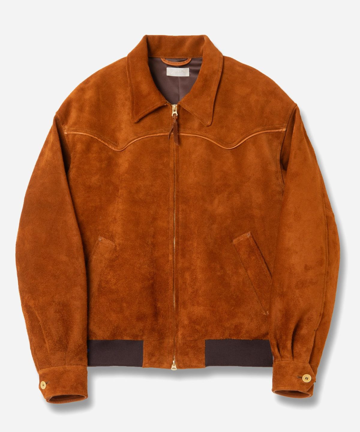 MARU SANKAKU PEKE スウェードレザージャケット