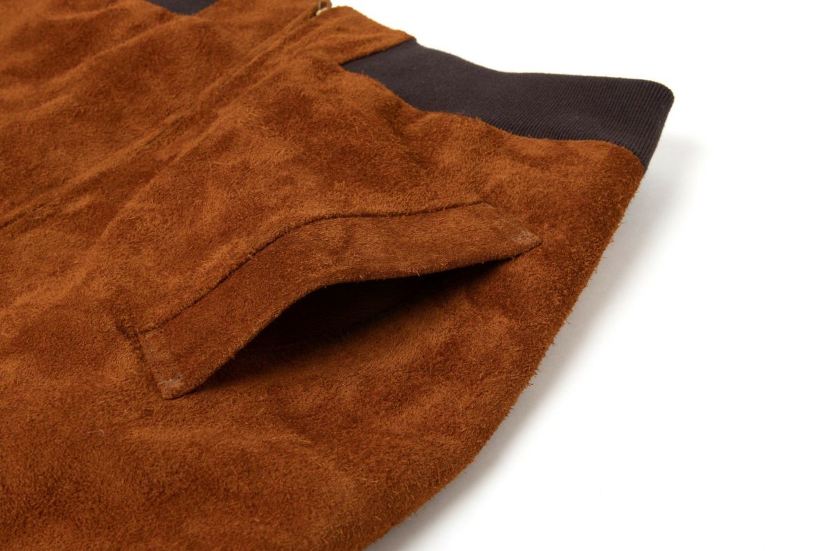 MARU SANKAKU PEKE スウェードレザージャケット