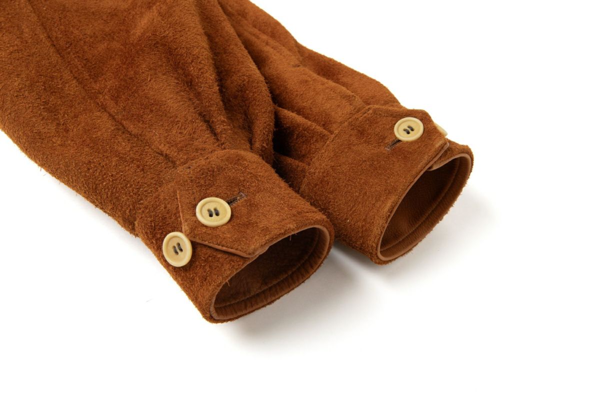 MARU SANKAKU PEKE スウェードレザージャケット