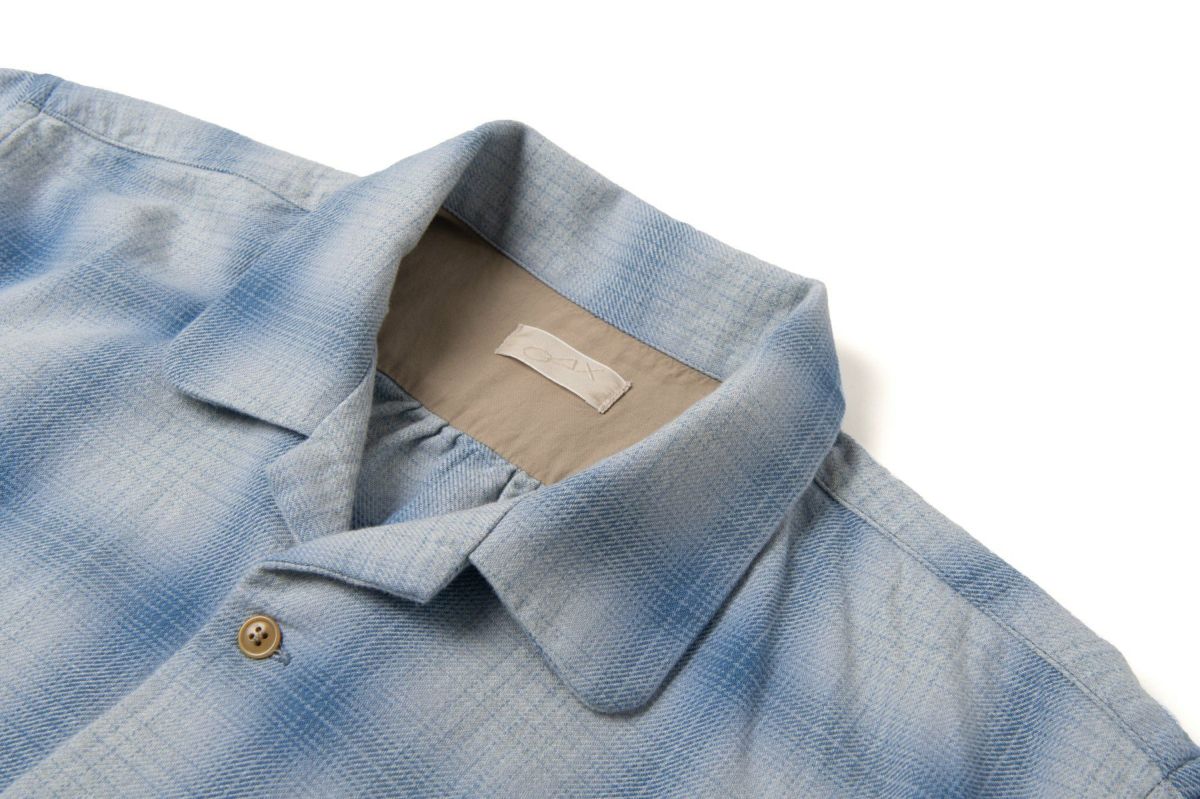 MARU SANKAKU PEKE インディゴオープンシャツ MSP-5028