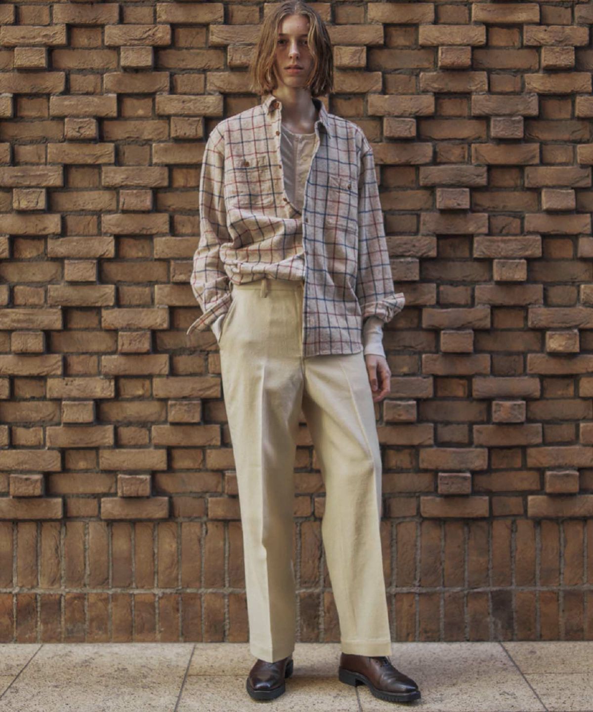 MARU SANKAKU PEKE ウールトラウザー MSP-1028 