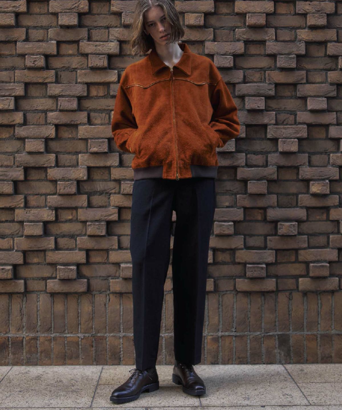 MARU SANKAKU PEKE ウールトラウザー MSP-1028 