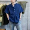 ブルガリアタイプ 50's ガーメントダイ グランパ半袖シャツ