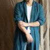 フランスタイプ ガーメントダイ リネンワークコート