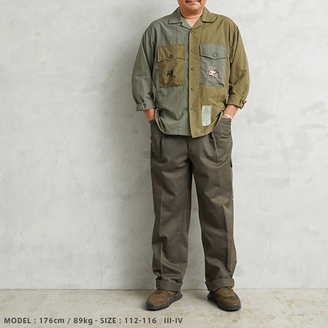 オーストリア軍 M-75 コットンツイル ファティーグ ワンタックカーゴパンツ