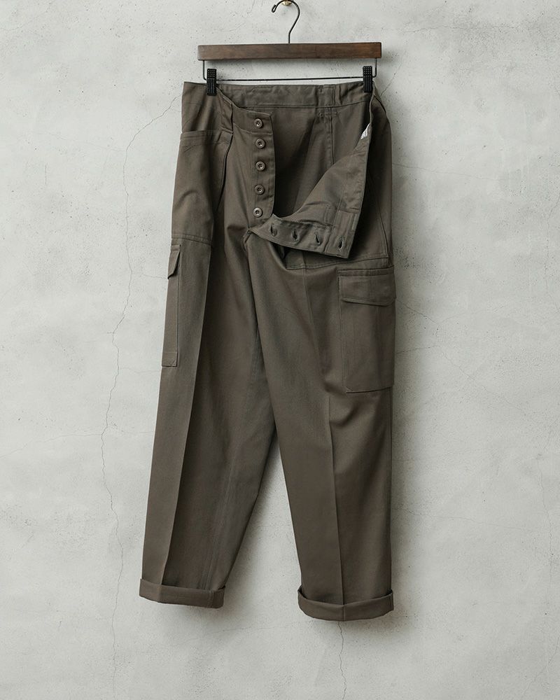 オーストリア軍 M-75 コットンツイル ファティーグ ワンタックカーゴパンツ
