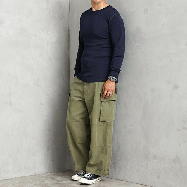 フランス海軍 FIRE RETARDANT クルーネックカットソー