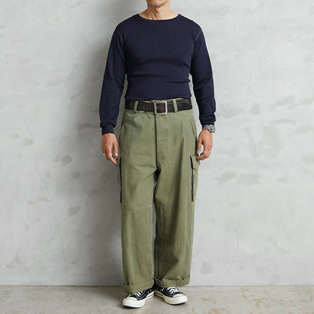 フランス海軍 FIRE RETARDANT クルーネックカットソー