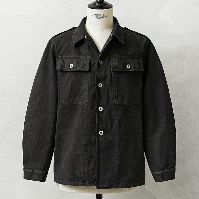 [黒染め] スイス軍 前期型 デニム ワークジャケット