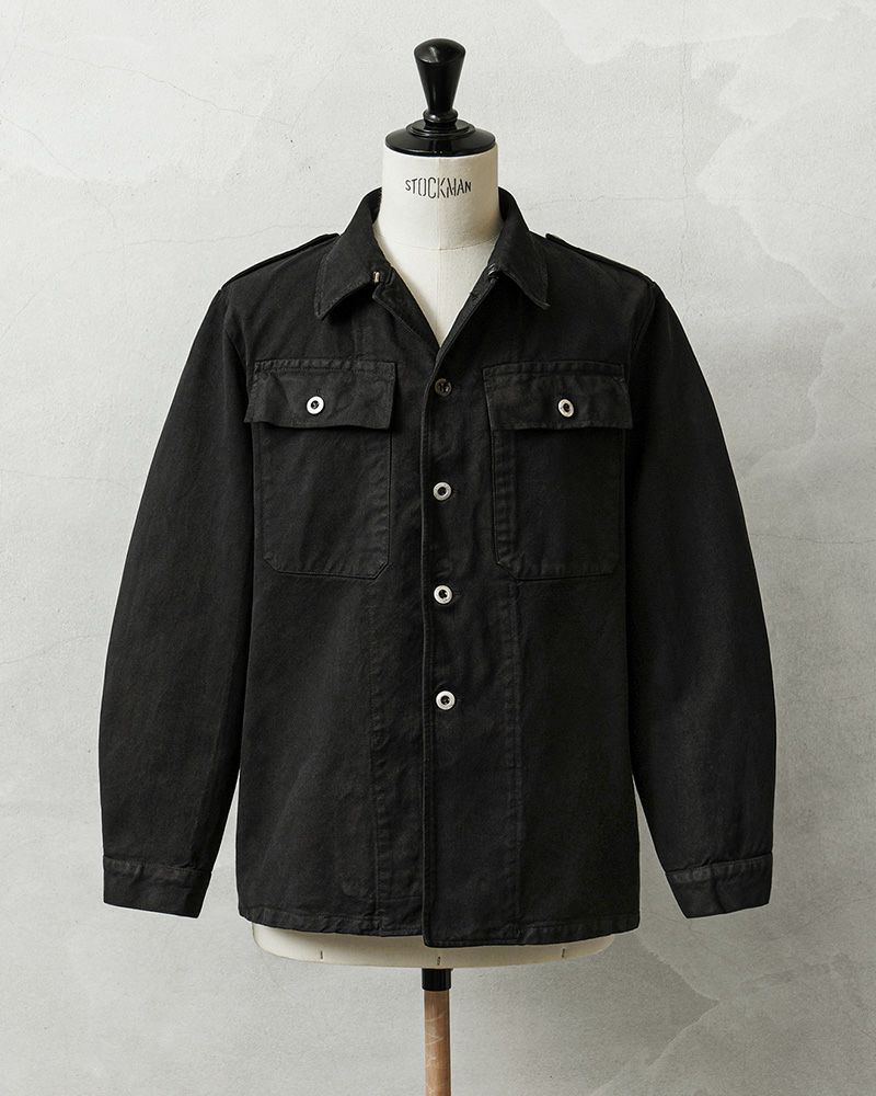 [黒染め] スイス軍 前期型 デニム ワークジャケット