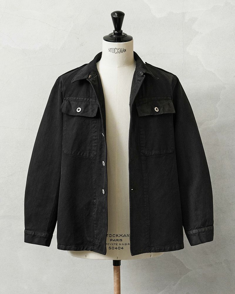 [黒染め] スイス軍 前期型 デニム ワークジャケット