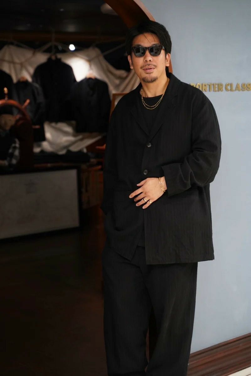 Porter Classic ポータークラシック  ピンストライプイージーパンツ