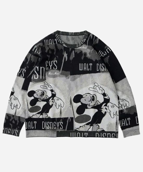 Porter Classic DISNEY VP / PC KNIT COLLECTION クルーネックカットソー DP-030-3672 ディズニー ミッキーマウス