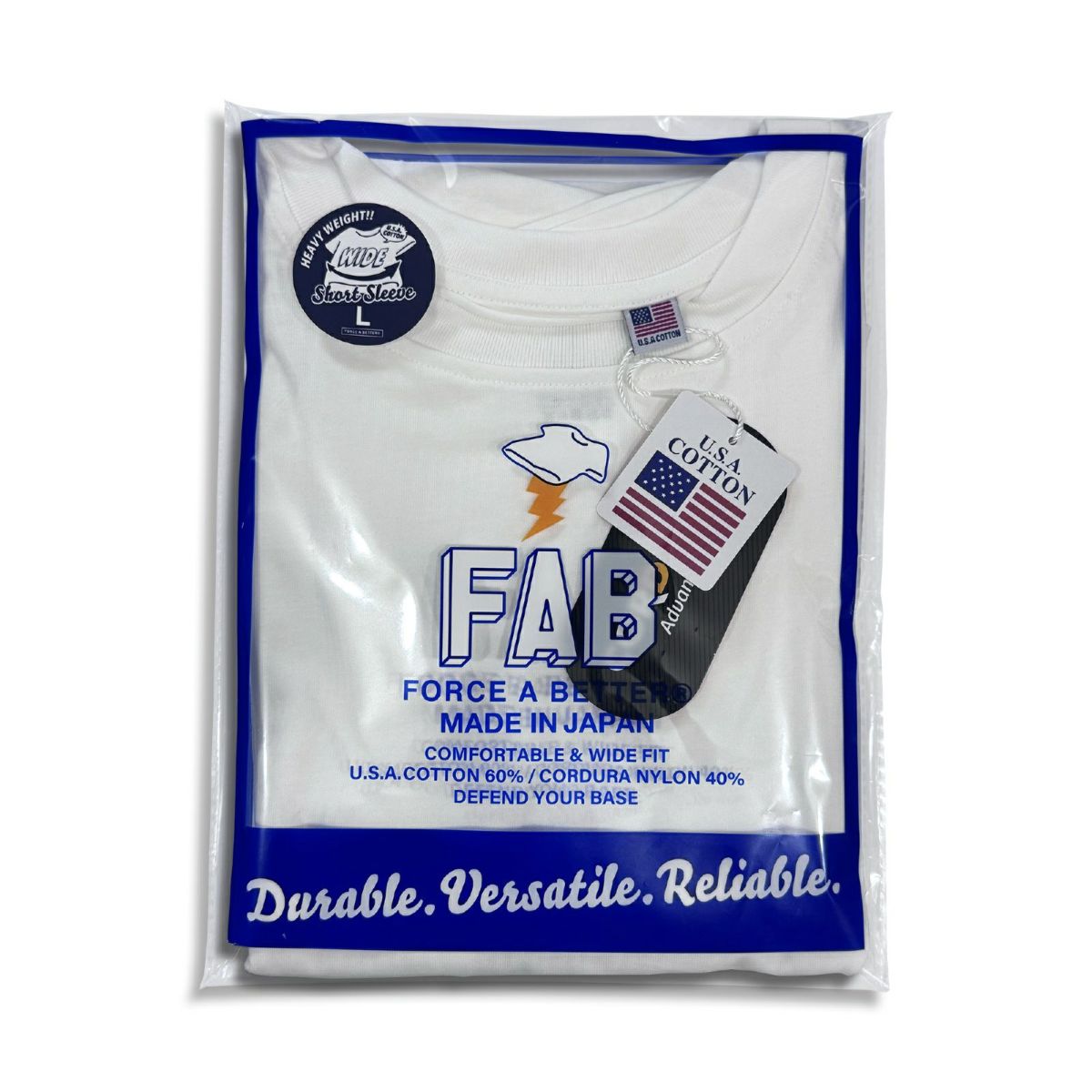 FORCE A BETTER コーデュラ Tシャツ RELAX WIDE T-SHIRT [MADE IN JAPAN LIMITED EDITION] FAB-CD-003-JP フォースアベター