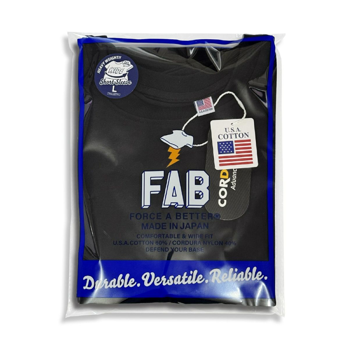 FORCE A BETTER コーデュラ Tシャツ RELAX WIDE T-SHIRT [MADE IN JAPAN LIMITED EDITION] FAB-CD-003-JP フォースアベター