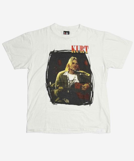 ニルヴァーナ カートコバーン アコースティックギター ヴィンテージTシャツ
