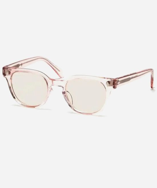 一寸一杯 庄司信也モデル 黒縁眼鏡 シャンパンピンク