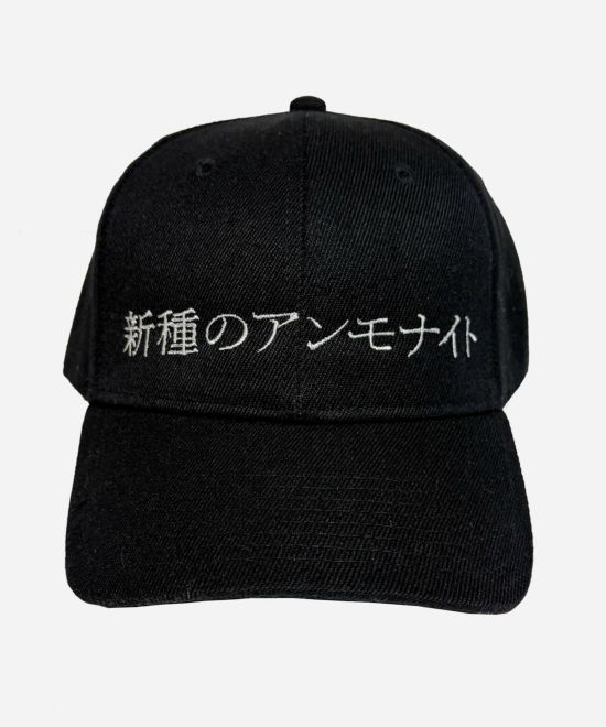 新種のアンモナイト キャップ 日本語刺繍